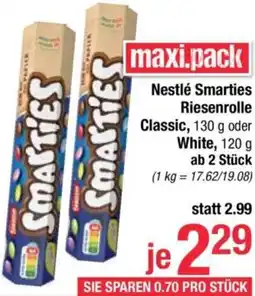 Maximarkt Nestlé Smarties Riesenrolle Classic Angebot