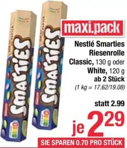 Maximarkt Nestlé Smarties Riesenrolle Classic Angebot