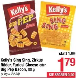 Maximarkt Kelly's Sing Sing, Zirkus Räder, Furiosi Cheese oder Big Pep Bacon Angebot