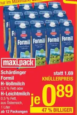 Maximarkt Schärdinger Formil H-Vollmilch oder H-Leichtmilch Angebot