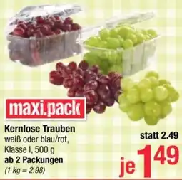 Maximarkt Kernlose Trauben Angebot