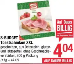 Maximarkt S-BUDGET Toastschinken Angebot