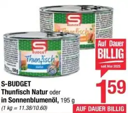 Maximarkt S-BUDGET Thunfisch Natur oder in Sonnenblumenöl Angebot
