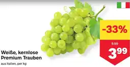 MPreis kernlose Premium Trauben Angebot