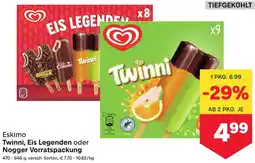 MPreis Eskimo Twinni, Eis Legenden oder Nogger Vorratspackung Angebot