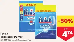 MPreis Finish Tabs oder Pulver Angebot