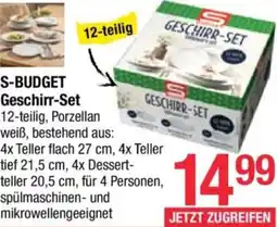 Maximarkt S-BUDGET Geschirr-Set Angebot