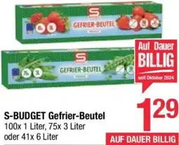 Maximarkt S-BUDGET Gefrier-Beutel Angebot