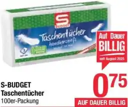 Maximarkt S-BUDGET Taschentücher handkerchiefs Angebot