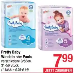 Maximarkt Pretty Baby Windeln oder Pants Angebot