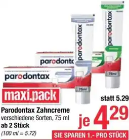 Maximarkt Parodontax Zahncreme Angebot
