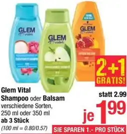 Maximarkt Glem Vital Shampoo oder Balsam Angebot