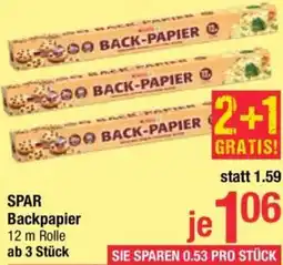 Maximarkt SPAR Backpapier Angebot