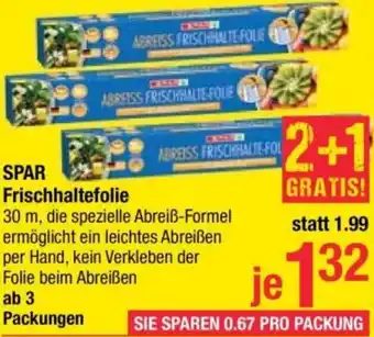 Maximarkt SPAR Frischhaltefolie Angebot