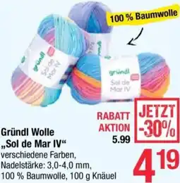 Maximarkt Gründl Wolle Sol de Mar IV Angebot