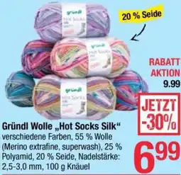 Maximarkt Gründl Wolle Hot Socks Silk Angebot