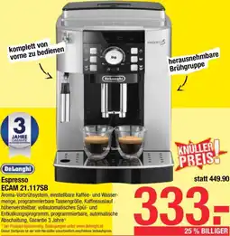 Maximarkt DeLonghi Espresso ECAM Angebot