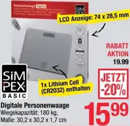 Maximarkt Digitale Personenwaage Angebot