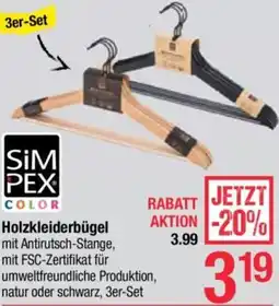 Maximarkt Holzkleiderbügel Angebot