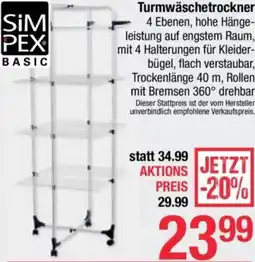 Maximarkt Turmwäschetrockner Angebot
