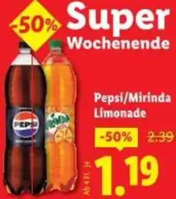 Lidl Pepsi/Mirinda Limonade Angebot
