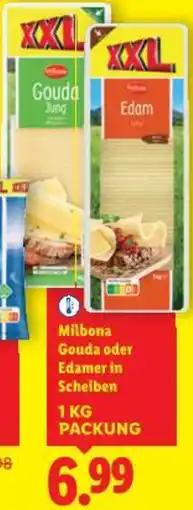 Lidl Milbona Gouda oder Edamer Angebot