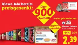 Lidl RAlpengut Teebutter Angebot