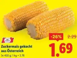 Lidl Zuckermais gekocht Angebot
