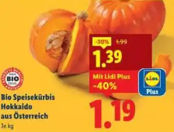 Lidl Bio Speisekürbis Hokkaido Angebot