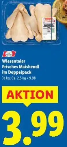 Lidl Wiesentaler Frisches Maishendl im Doppelpack Angebot
