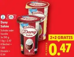 Lidl Dany Sahne Angebot