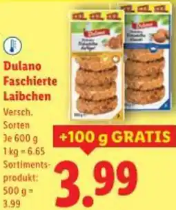 Lidl Dulano Faschierte Laibchen Je Angebot