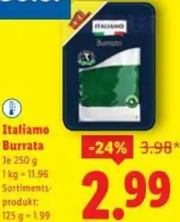Lidl Italiamo Burrata Angebot