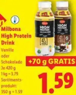 Lidl Milbona High Protein Drink Angebot