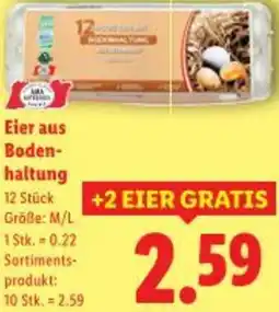 Lidl Eier aus Boden- haltung Angebot
