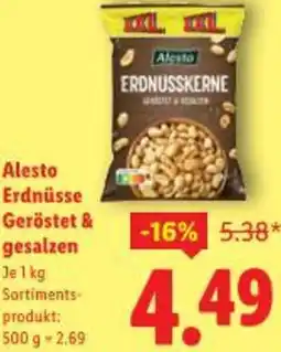Lidl Alesto Erdnüsse Geröstet & gesalzen Angebot