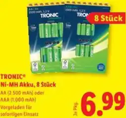 Lidl TRONIC Ni-MH Akku Angebot