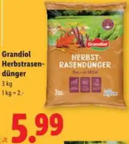 Lidl Grandiol Herbstrasen- dünger Angebot