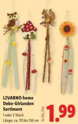Lidl LIVARNO home Deko-Girlanden Sortiment Angebot