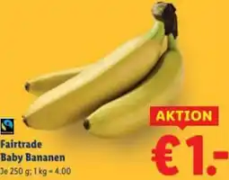 Lidl Fairtrade Baby Bananen Angebot