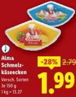 Lidl Alma Schmelz- käseecken Angebot