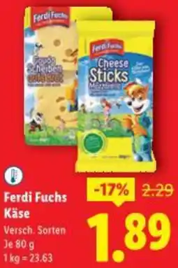 Lidl Ferdi Fuchs Käse Angebot