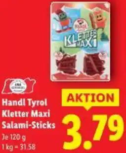 Lidl Handl Tyrol Kletter Maxi Salami-Sticks Angebot