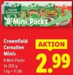 Lidl Crownfield Cerealien Minis Angebot