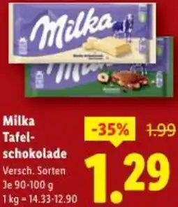 Lidl Milka Tafel- schokolade Angebot