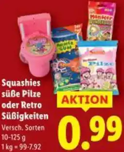 Lidl Squashies süße Pilze oder Retro Süßigkeiten Angebot