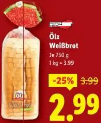 Lidl Ölz Weißbrot Angebot