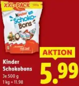 Lidl Kinder Schokobons Angebot