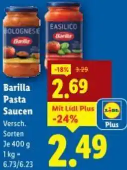 Lidl Barilla Pasta Saucen Angebot