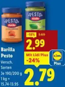 Lidl Barilla Pesto Angebot